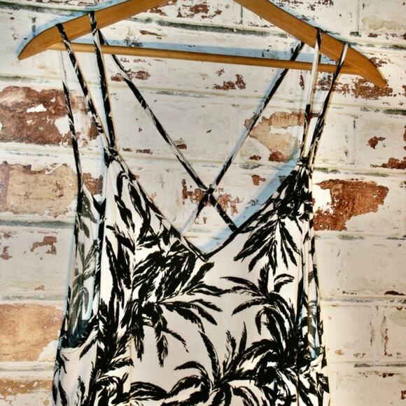 Onia Audrey Cover-Up Slip Dress Black and White - Picture 5 of 8